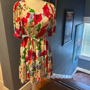 Olivia James The Label Vibrant Floral Mini Dress